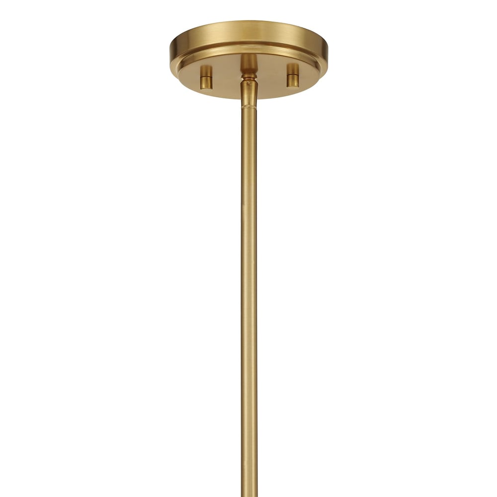 Savoy House Consulate Chandelier 28 Inches Matte Black with Warm Brass 5-Light